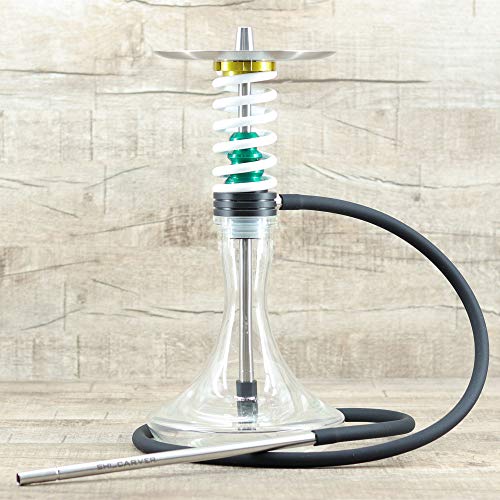 Shi Carver Shisha Wasserpfeife mit Autofeder Easy M White – Bild 3