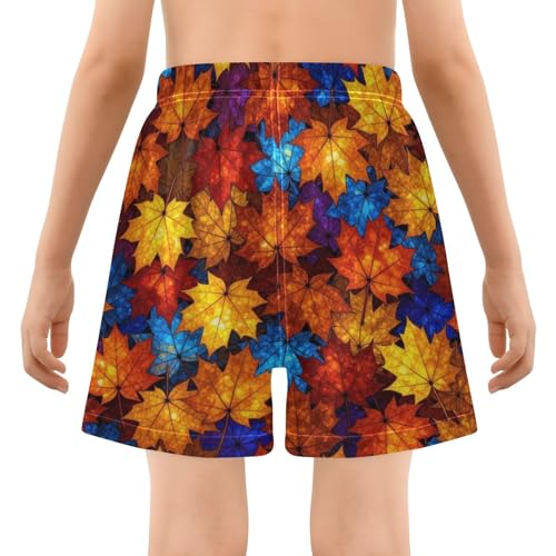 Maillot de bain pour garçon séchage rapide Yuiboo 4T motif érable