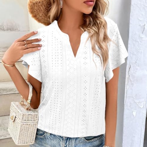Blouse femme coupe ample anti-chaleur légère en dentelle été