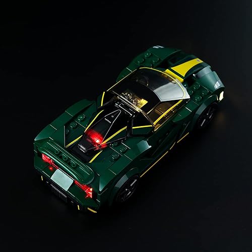 Miniatura 5 de Kyglaring Kit de iluminación LED solo juego de luces diseñado para Lego Lotus Evija 76907 Kit de construcción de modelo de automóvil, sin juego Lego