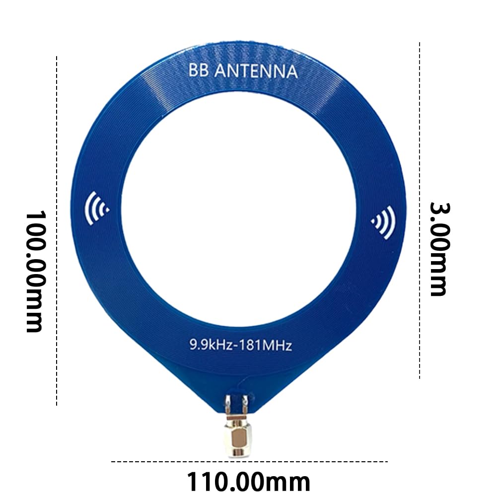 Mini antena, rango de frecuencia de 9,9 kHz a 181 MHz, interfaz de pin SMA para una mejor comunicación por radio