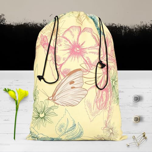 Image of ArtzFolio Spring Flowers D4 | Reusable Sack Bag | Bag for Gym, Storage, Vegetable & Travel