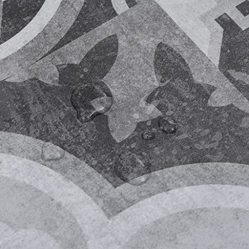 vidaXL PVC Laminat Dielen Rutschfest Vinylboden Vinyl Boden Planken Bodenbelag Fu&szlig;boden Designboden Dielenboden 5,26m&sup2; 2mm Grau Muster