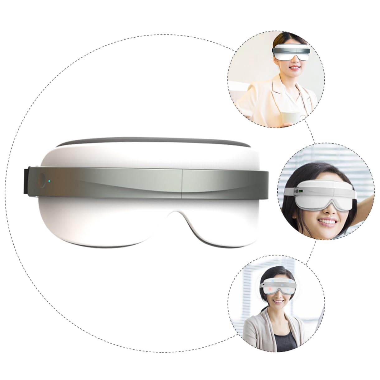 Anneome Masajeador De Ojos Presoterapia Para Ojos Dispositivo De Masaje Relajante
