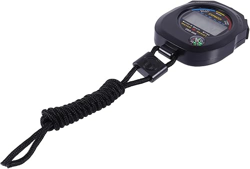 Multi-Function Referee Sports Timer Lightweight Game Stopwatch Match Timer Practical Training Stopwatch for Running Basketball Football Black