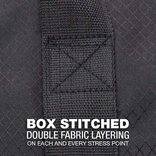 Northstar Bags SD1842 Diamond Ripstop Series Gear Duffle Bag 18in Diam 42in L 175 Liter, Midnight Black…