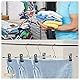 Hosenaufhänger,GUANJUNE 10er-Pack Rockaufhänger mit Verstellbaren Rutschfesten Clips Hosenaufhänger,Platzsparende Metallaufhänger für Mantel Kleidungsstück Jeans,30cm Lange Kleiderbügel(10er Pack)