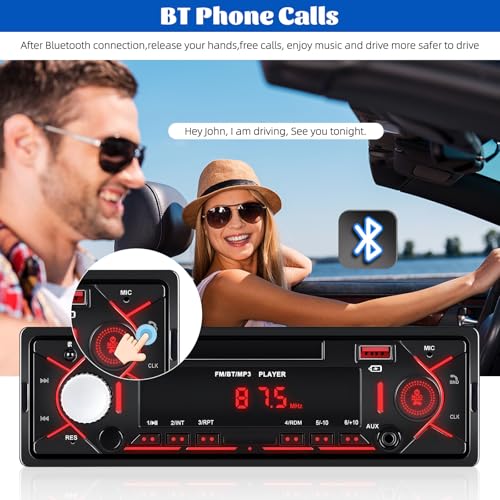 Radio de coche Bluetooth multimedia single DIN miniatura 2