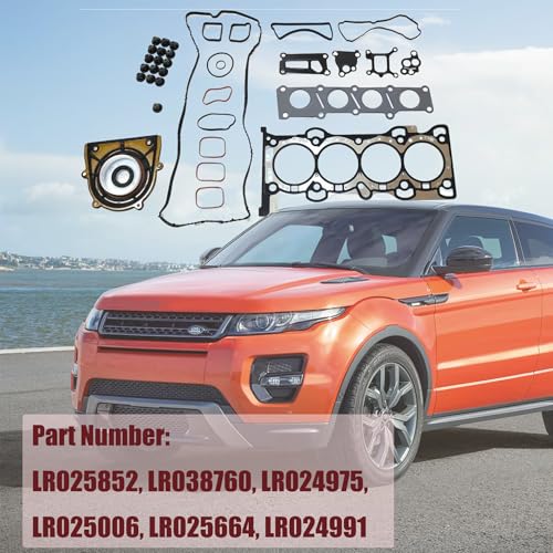 Image of GXARTS Head Gasket Set LR024975 LR025006 Compatible with Land Rover LR2 Evoque Discovery Sport 2.0T Compatible with Jaguar XE XF XJ 204PT-HGS LR025664 LR024991 LR083938 LR025852 LR038760 LR032083
