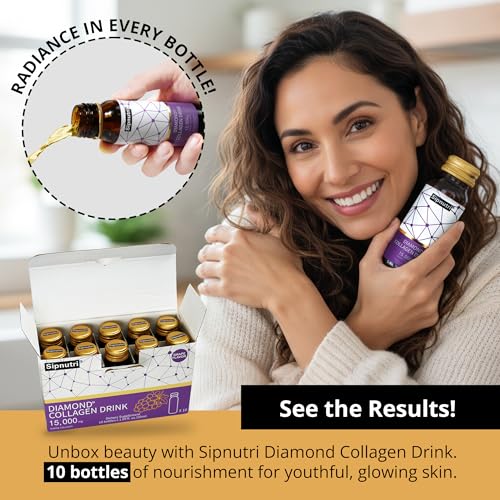 Image of 15,000mg Marine Collagen Peptides Liquid, Grape Flavor- 20 Bottles | Hydrolyzed Collagen Drink, with Vitamin C, Pomegranate & Grape Extract, Supports Skin, Hair & Nail Health for Men and Women