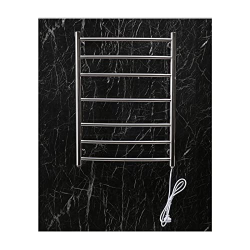 Calentador de Toallas eléctrico de Acero Inoxidable - Calentador termostático de 65 W con Control de Temperatura - Secador de Toallas Inteligente con calefacción para una Comodidad Lujosa -