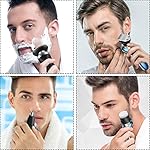 Hatteker Electric Shaver for Men Trimmer for Men Cordless Rechargeable Beard Nose Hair Face Trimmer Rotary Razor USB…