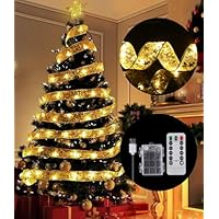 Xaosin Cinta Luminosa de Navidad 10M 100 LED Luces de Hadas