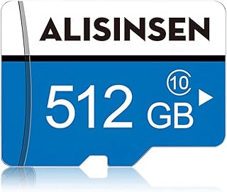 Micro SD Card 512GB TF Card for Camera Class 10 Micro SD Memory Card with SD Card Adapter Micro SDXC High Speed for Smartphone/Cellphone Surveillance/Bluetooth Speaker/Tablet