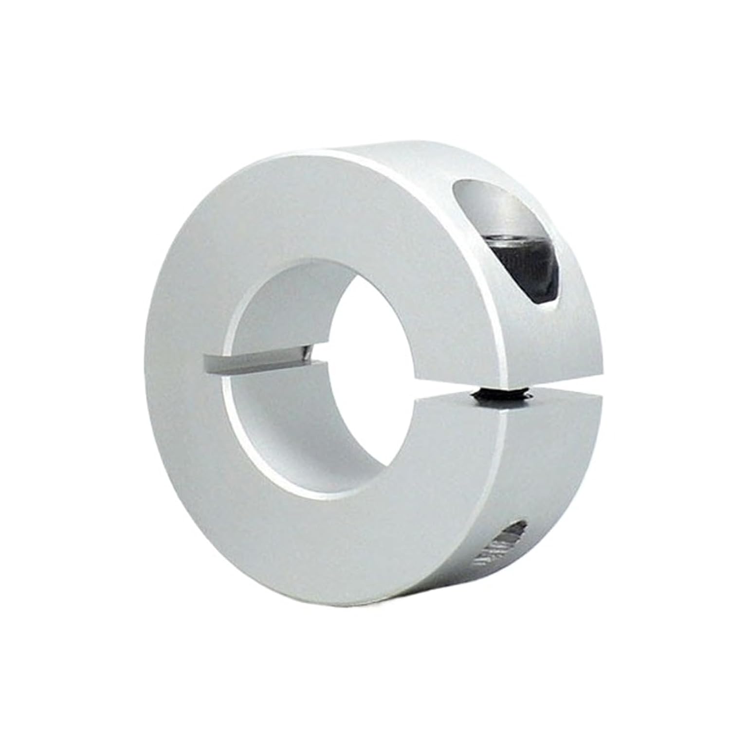 1pcs Aluminum Alloy Clamp-On Retaining Ring Stop Screw Type Shaft Collar - Fits 3 to 100mm Diameter Shafts(45-80-22)