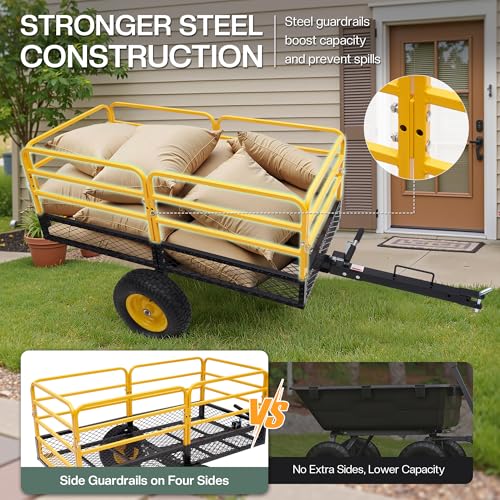 Jocisland 1500 LBS ATV UTV Dump Cart