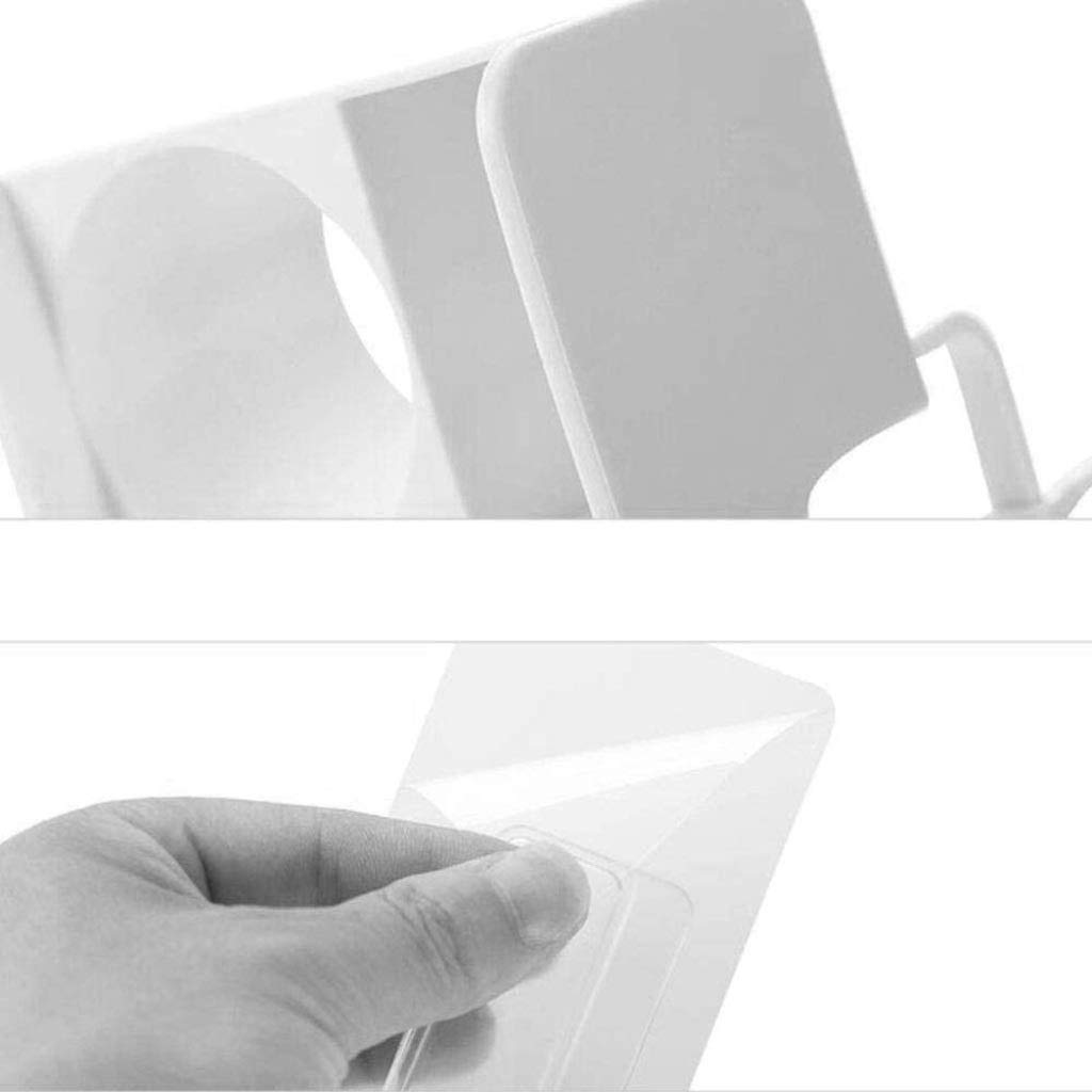 Ahorro de Espacio en el Estante del baño, Adhesivo multifunción para Montar en la Pared con Estante para Almacenamiento de Toallas y Gancho para Colgar (Color: B)