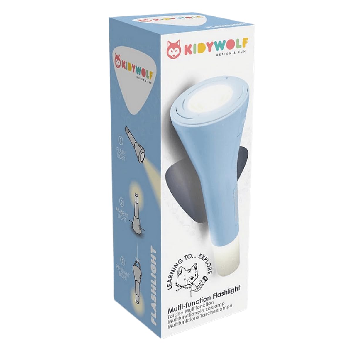 KIDYWOLF - Taschenlampe 3in1 blau