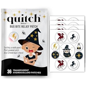 Mosquito Bite Relief Magic Theme Patches, Bug Bite Anti Itch Cream Alternative for Kids and Baby, Insect Bite Relief, After Bite Relief, Travel Essential for Summer Camp, Cruise and Outdoors
