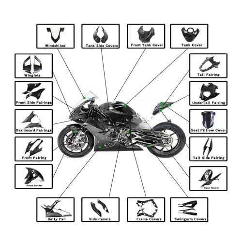 Capot de carénage en carbone pour S1000R S1000RR allégé et rigide