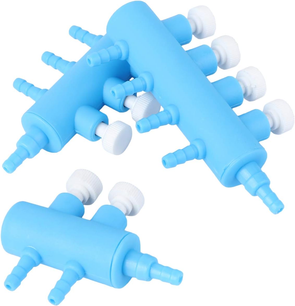 Hemobllo 3pcs Aquarium Air Flow Valve Distributor Splitter Pump Accessories Set Fish Tank Air Tube Adapters