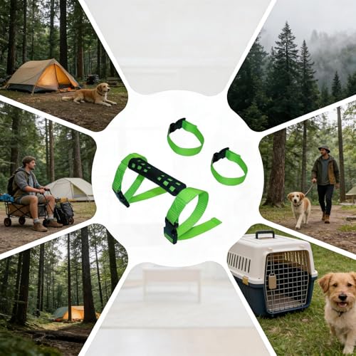 Laufstallgurt für Hunde- Band- Tragegurtsystem, robuste Transportgriffeinheit für Kisten, Stützband für die Zaunverlegung, tragbares Hebewerkzeug für Gehege | Träger für Eigentümer und Camp-5