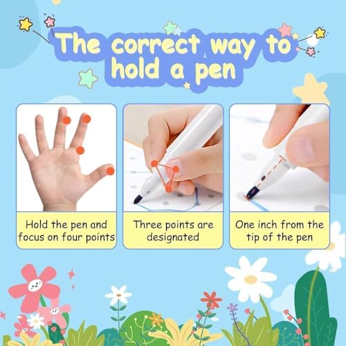 Image of RECLUSE Dry Erase Tracing Book for Kids 64 Pcs Reusable Writing Cards, ABC Alphabet,123 Numbers, Addition,Dot-to-Dot,Pencil Control Worksheets Educational Activity Kit for Kindergarten,Nursery & LKG