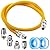 Puxyblue 48" Flexible Gas Line Kit for Dryer, Stove, Range, Flexible Stainless Steel Gas Dryer Connector Kit, 5/8 in.OD(1/2 in. ID?Dryer Gas Line with Connector 1/2" FIP & 1/2" MIP & 3/4" MIP Fitting