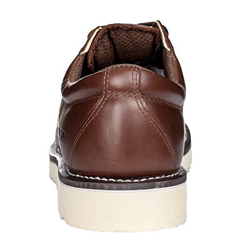 Image of Golden Fox Work Shoe 4 inch Moc Toe Leather Men's Oxford for Construction & Casual