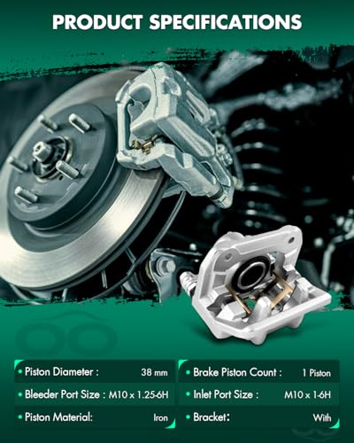 Image of SCITOO 19B1449 19B1448 Rear Left & Right Disc Brake Calipers w /Bracket Fit For Acura For Legend 1991-1995,For Honda For Odyssey 1995-1998,For Isuzu For Oasis 1996-1999, Single Piston
