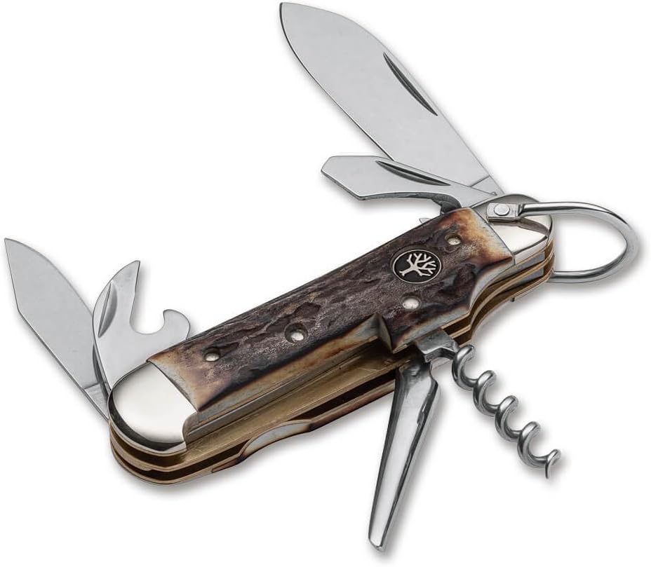 Boker 110182HH Boxer Camp Pocket Knife with 2.5 in. Blade, Stag