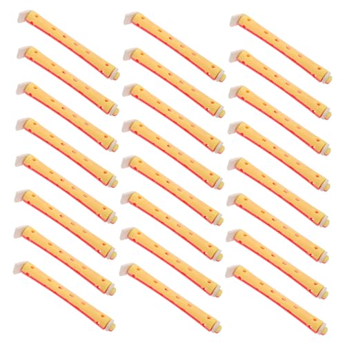 UKCOCO Set De 24 Rulos Huecos Cabello, Tamaño 9 * 91 Mm, Para Permanente y Ondas Frío, Rulos De Plástico Para Cabello Largo, Uso Doméstico y Profesional, Kit Versátil Para Rizos Naturales