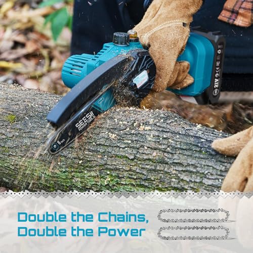 SEESII 6-Inch Cordless Chainsaw M6 Plus