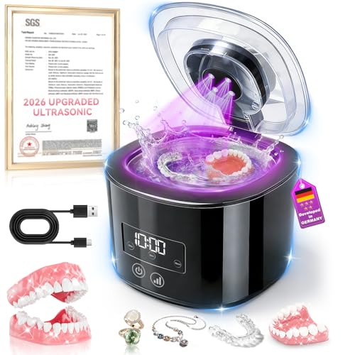 5.0 Upgraded Ultrasonic Retainer Cleaner【Top1 German