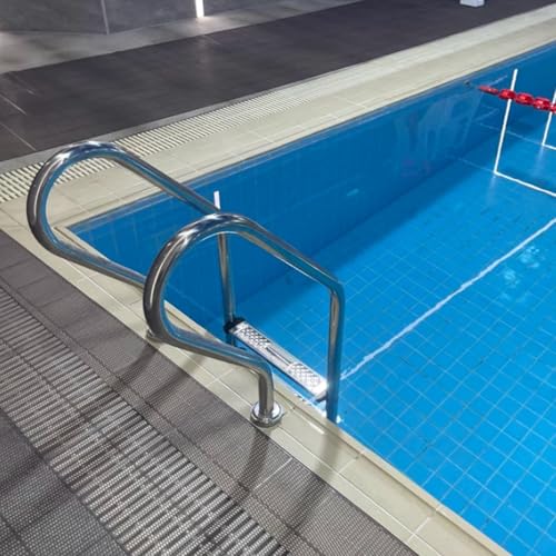 Escalera para piscina de 2 pasos acero inoxidable miniatura 6
