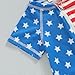 4th of July Baby Boy Swimsuit Rash Guard American Flag Zipper One Piece Bathing Suit Toddler Swimwear Beach Sunsuit (Red, 18-24 Months)
