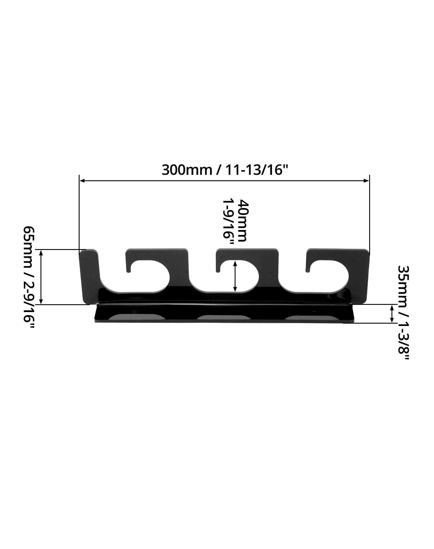 QWORK® 2 Pack Uchwyt na wędkę, mieści 6 wędek, mocowanie sufitowe lub ścienne, pasuje do wędek, kijków narciarskich, kijków turystycznych, kijów hokejowych i innych