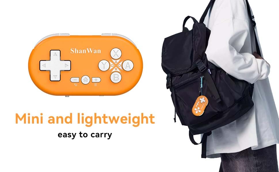 ShanWan Bluetooth Gamepad Keychain Sized Mini Controller Instruction Manual