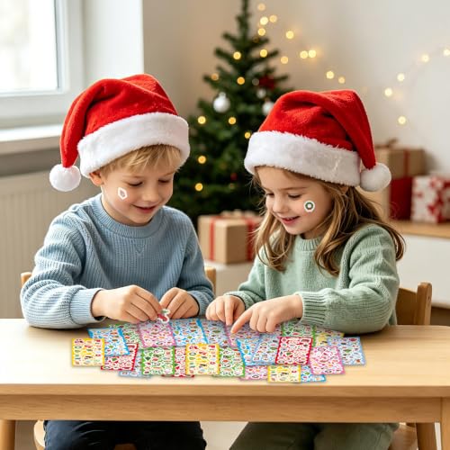 Sakcoo 24 Sheets Christmas Stickers, 500+ Stickers Variety Pack by Sakcoo - Used condition - Image 7