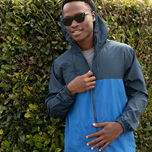Global Blank Men's Windbreaker Jacket Lightweight Water-Resistant Windbreakers for Men - Thumbnail 6