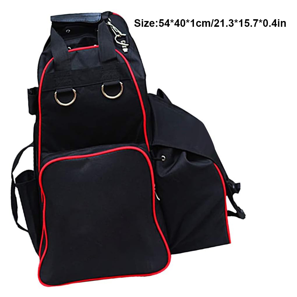 Zaino per equitazione Stivali Guanti Tessuto Oxford Borsa dal design ergonomico Grande capacità con multi tasca per lo sport