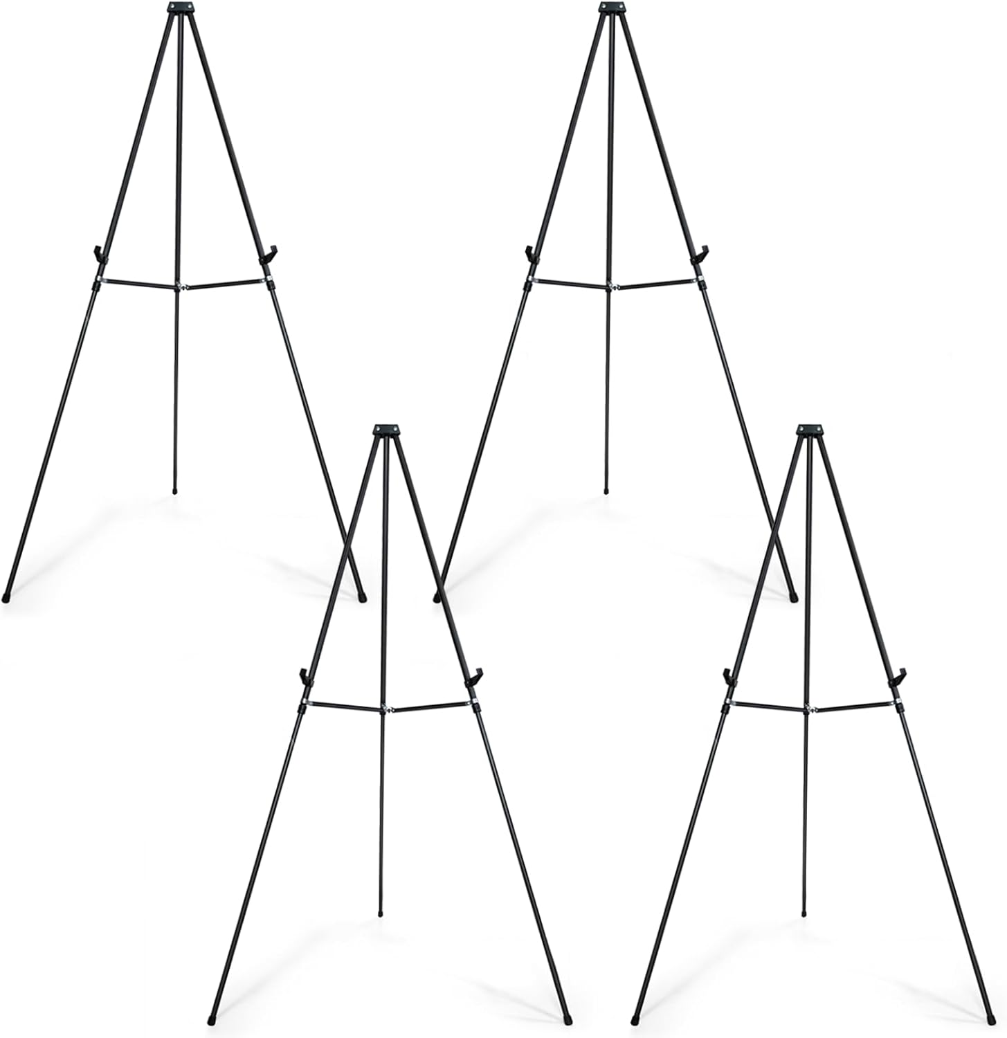 Falling in Art 70" Adjustable Aluminum Display Easel Stand, Versatile Tripod Easel for Artistic Presentations Stand, Lightweight and Sturdy for Art Shows, Exhibitions, and Studios, Holds 20 lbs