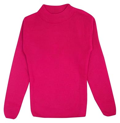 NeuVin Kids' Dark Pink Wool Pullover | Soft and Cozy | Adorable Design | Easy to Wear | Versatile Wardrobe Essential