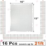 16 Pack Cat Repellent Outdoor Mat Cats Dogs Plastic Bendable Spiked Deterrent Training Repellent PET Mats with Spikes for Indoor Outdoor Supplies, 18.3 Square Feet, 16 x 13 Inch(Clear) - Image 4