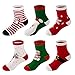 Baby Pure Cotton Thickened Terry Towel Socks 6 Pack for Autumn,winter 6-24 Months