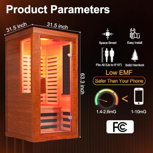 CedarLuma Canadian Hemlock Far Infrared Sauna