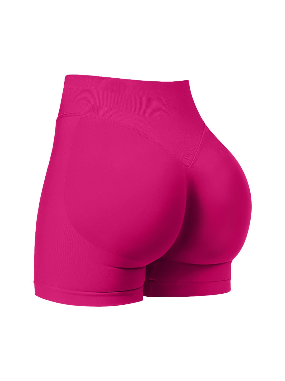 Kepblom High-Waisted Butt-Lifting Scrunch Gym Shorts for Women - Workout Yoga Biker, Seamless Spandex Booty Shorts