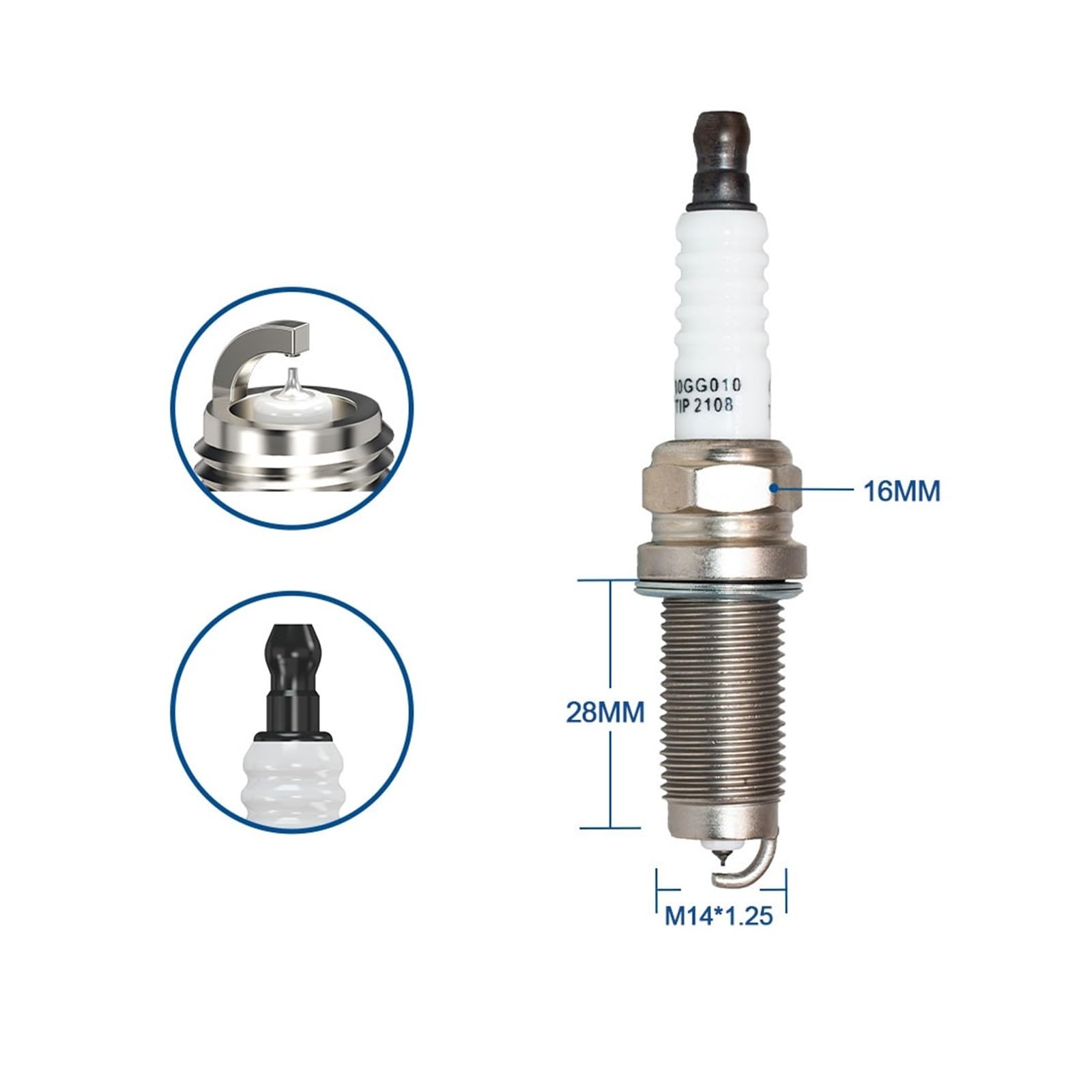 Candela di accensione all'iridio-platino KL6RTIP