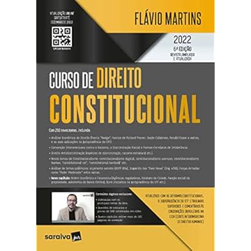 Capa do livro Curso de Direito Constitucional - 6ª edição 2022