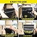 50 PCS Disposable Car Trash Bags Hanging, Leak-proof, Odor Seal. 2 Gallon Car Garbage Bags, Big Capacity. Independent of Car Trash Can, Easy Stick-On Car trash Bin for Car, SUV, Truck, Stroller. Black